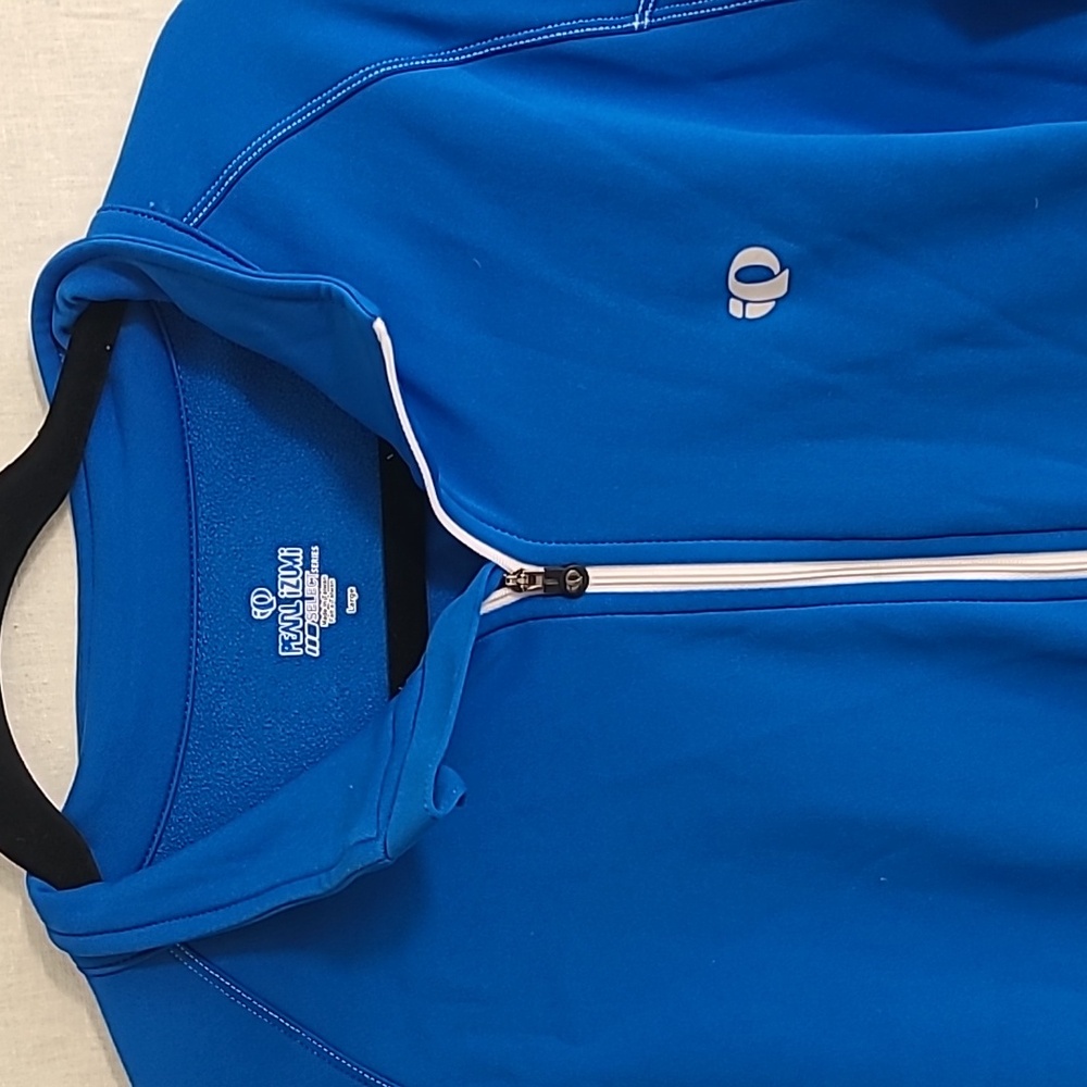 Pearl Izumi Cycling Jacket in Blue and White Size Large